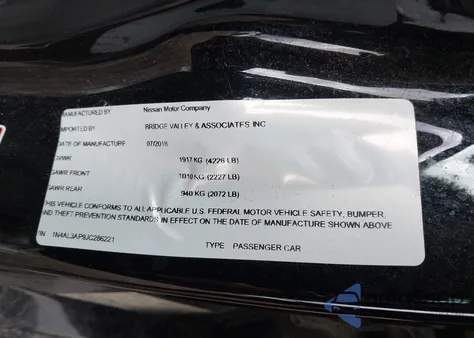 2018 Nissan Altima 2.5 S/2.5 Sl/2.5 Sr/2.5 Sv from USA, damaged, VIN 1N4AL3AP9JC286221